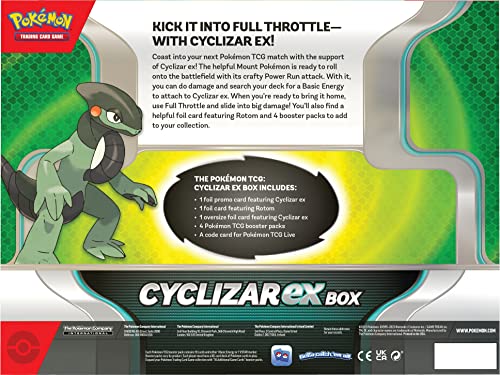 Pokémon TCG: Cyclizar ex Box - 4 Packs, Promo Cards