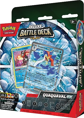 Pokémon TCG: Quaquaval ex Deluxe Battle Deck (Ready-to-Play 60-Card Deck & Accessories)