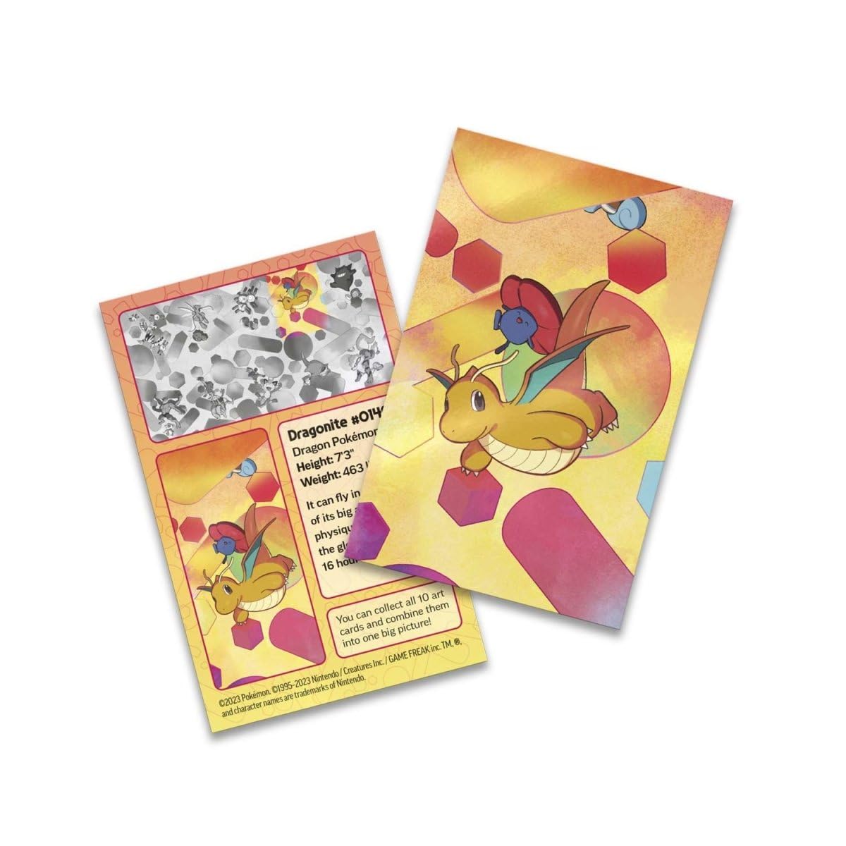 Pokémon TCG: Scarlet & Violet—151 Mini Tin – Dragonite and Vileplume (2 Booster Packs, 1 Coin & 1 Art Card)