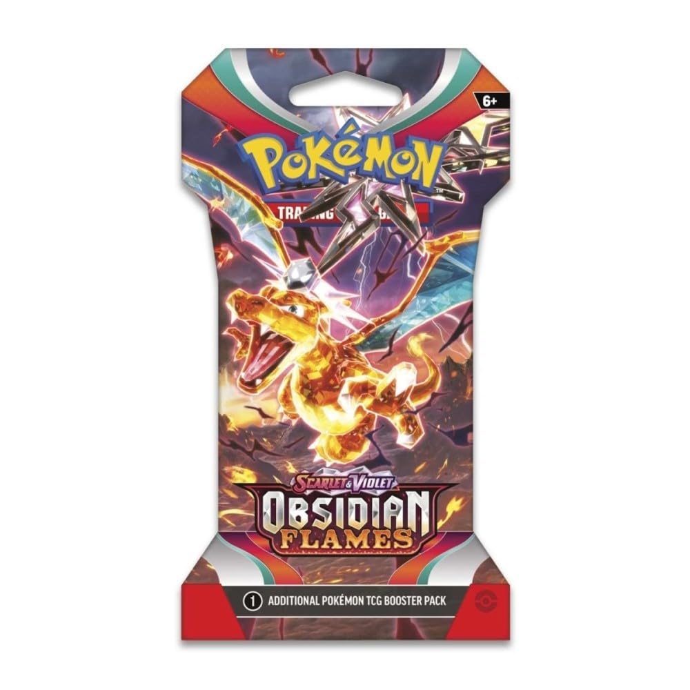 Pokemon Scarlet & Violet 3 Obsidian Flames Sleeved Booster 8 Packs