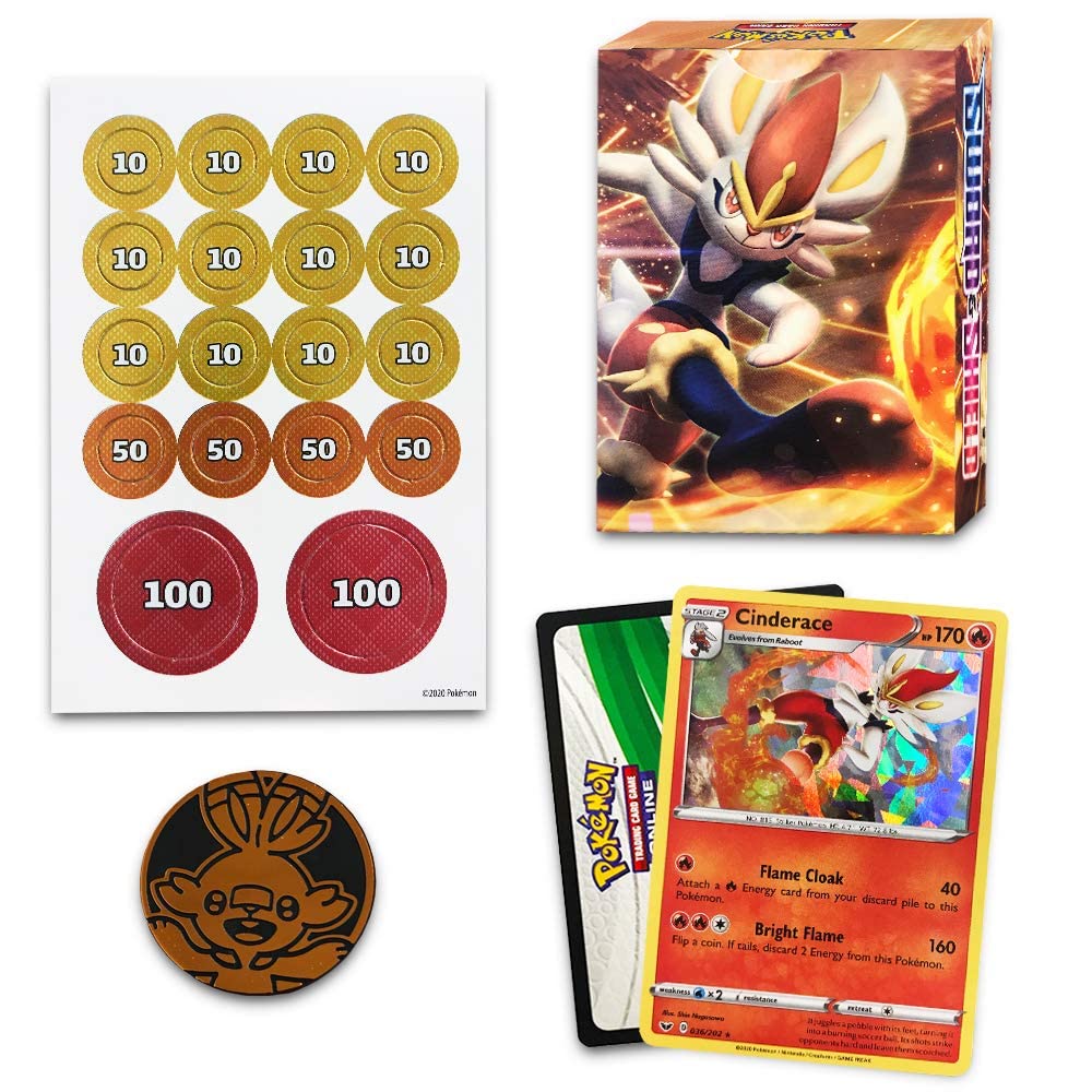 Pokemon TCG: Sword & Shield Theme Deck Featuring Cinderace