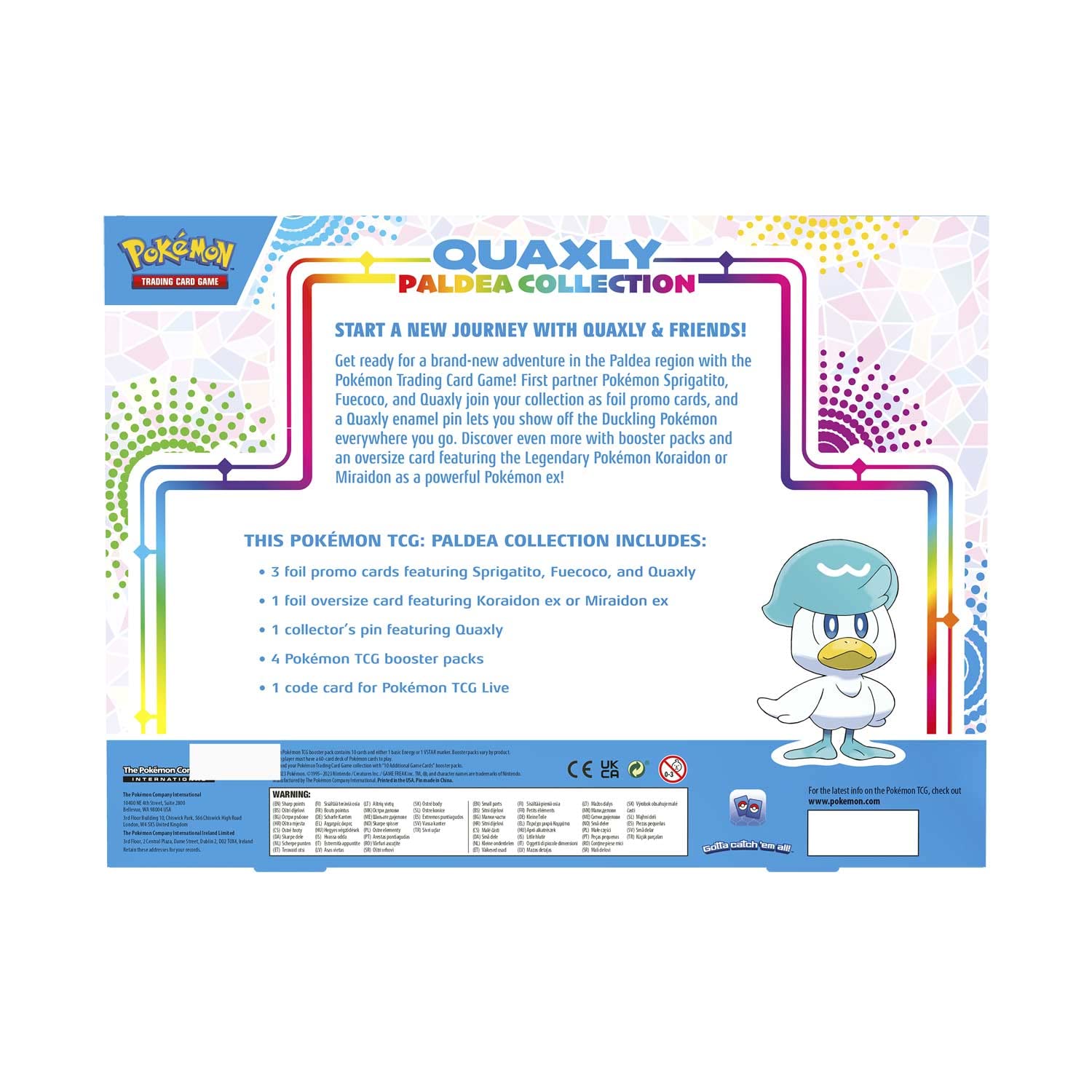 Pokemon TCG: Paldea Pin Collection - Quaxly …