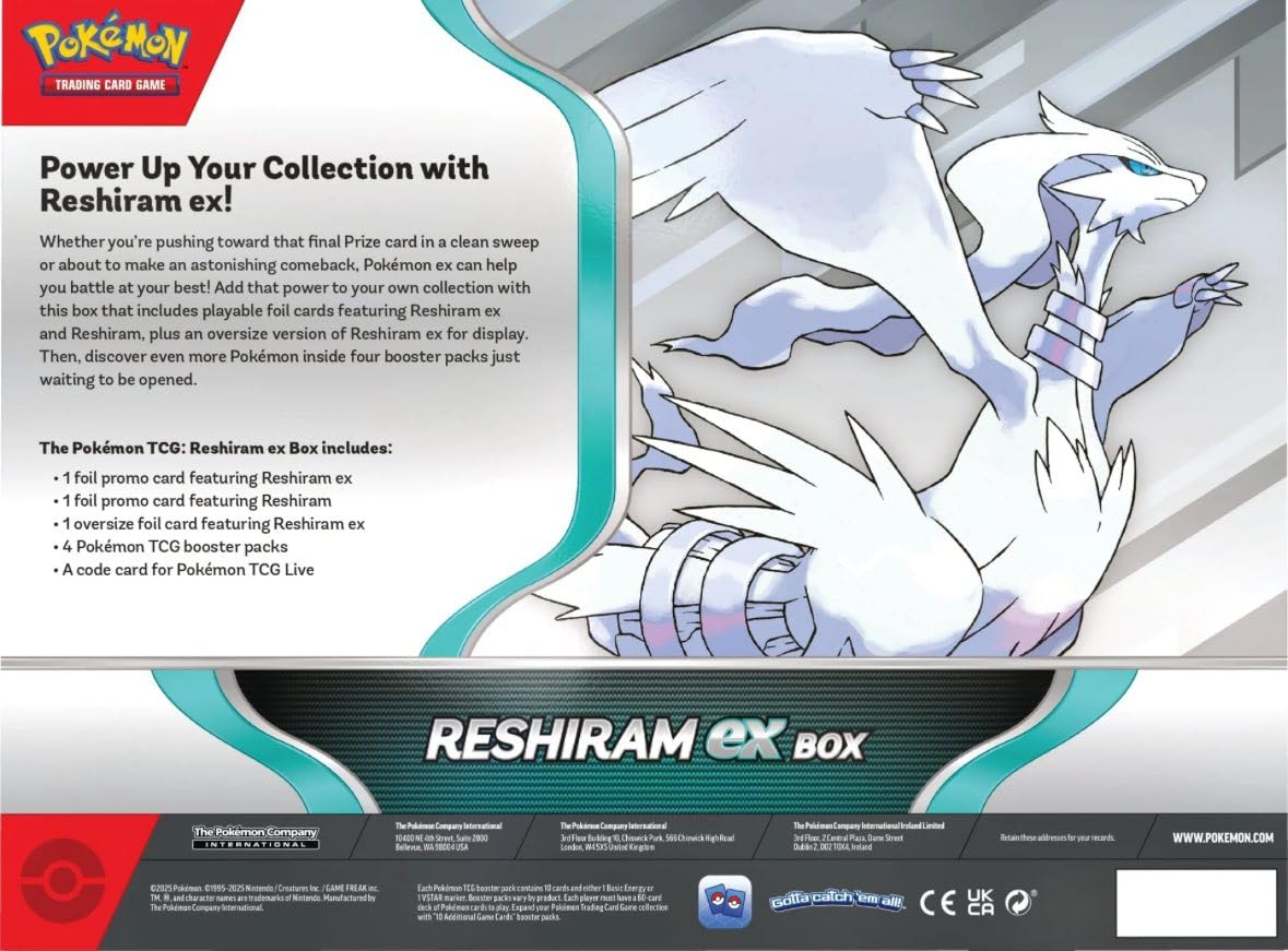 Pokemon TCG: Reshiram ex Box - 4 Packs, Promos