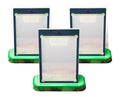 Pokemon Magnetic Card Display – Green – Ogerpon ex Collection – Lot of 3 with Stand