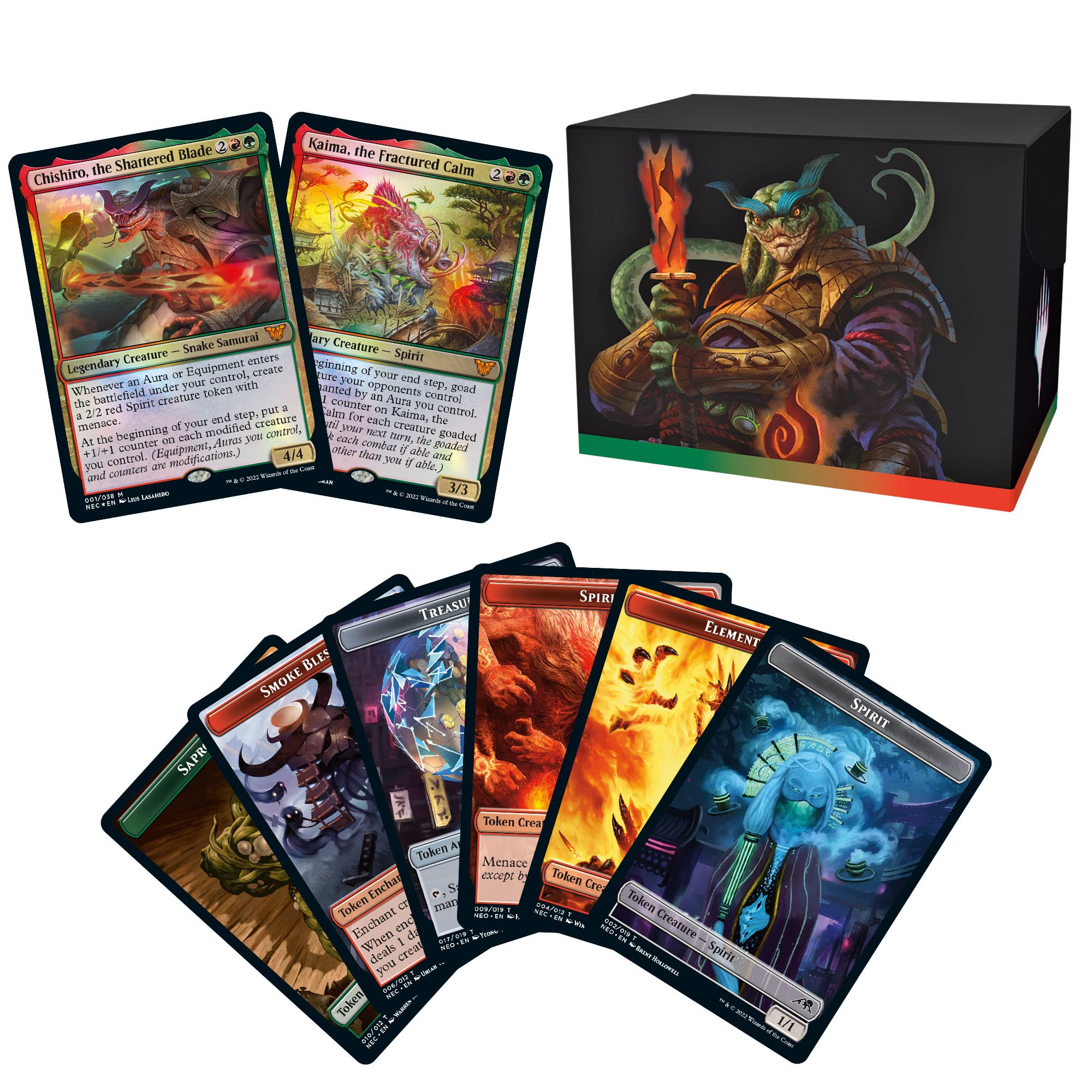 Magic: The Gathering Kamigawa: Neon Dynasty Commander Deck – Upgrades Unleashed (Red-Green)