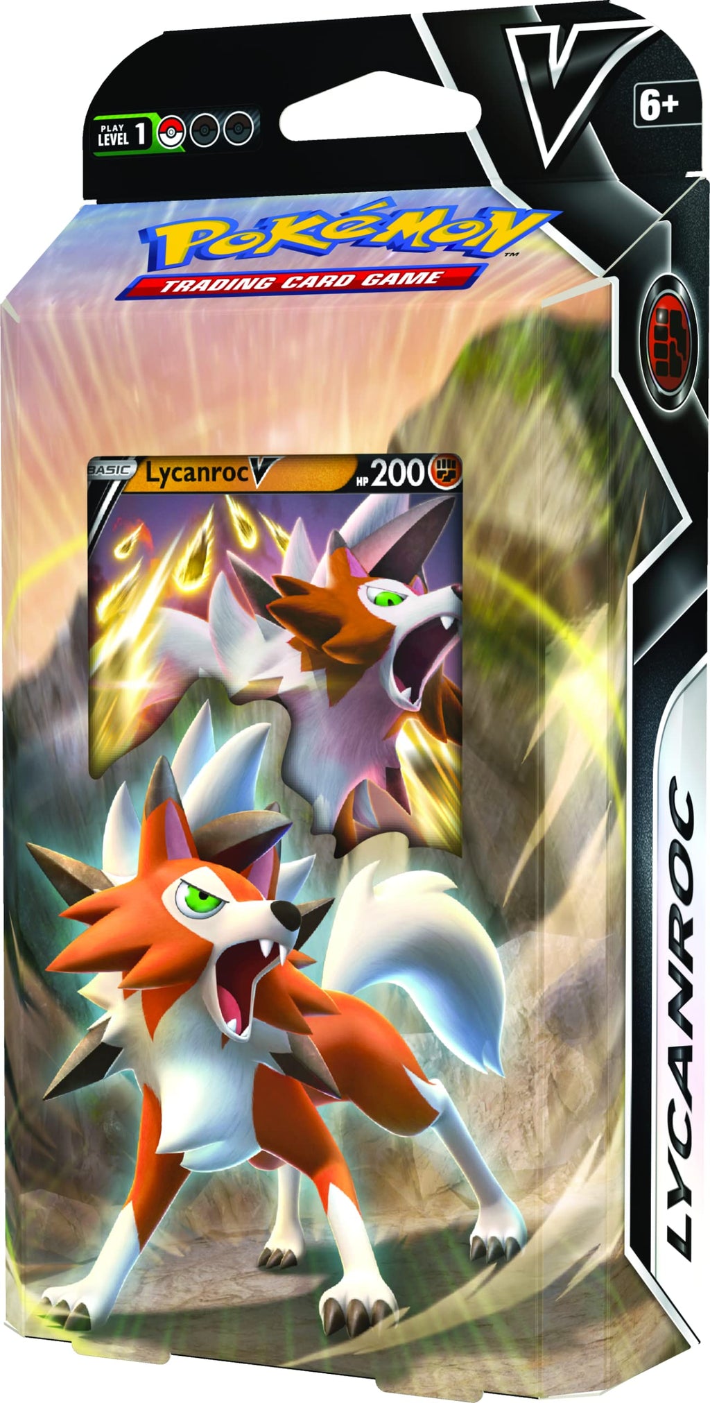 The Pokémon Company Int. Inc. | Pokemon TCG: Lycanroc V Battle Deck | Card Game | Ages 6+ | 2 Players | 10 Minutes Playing Time