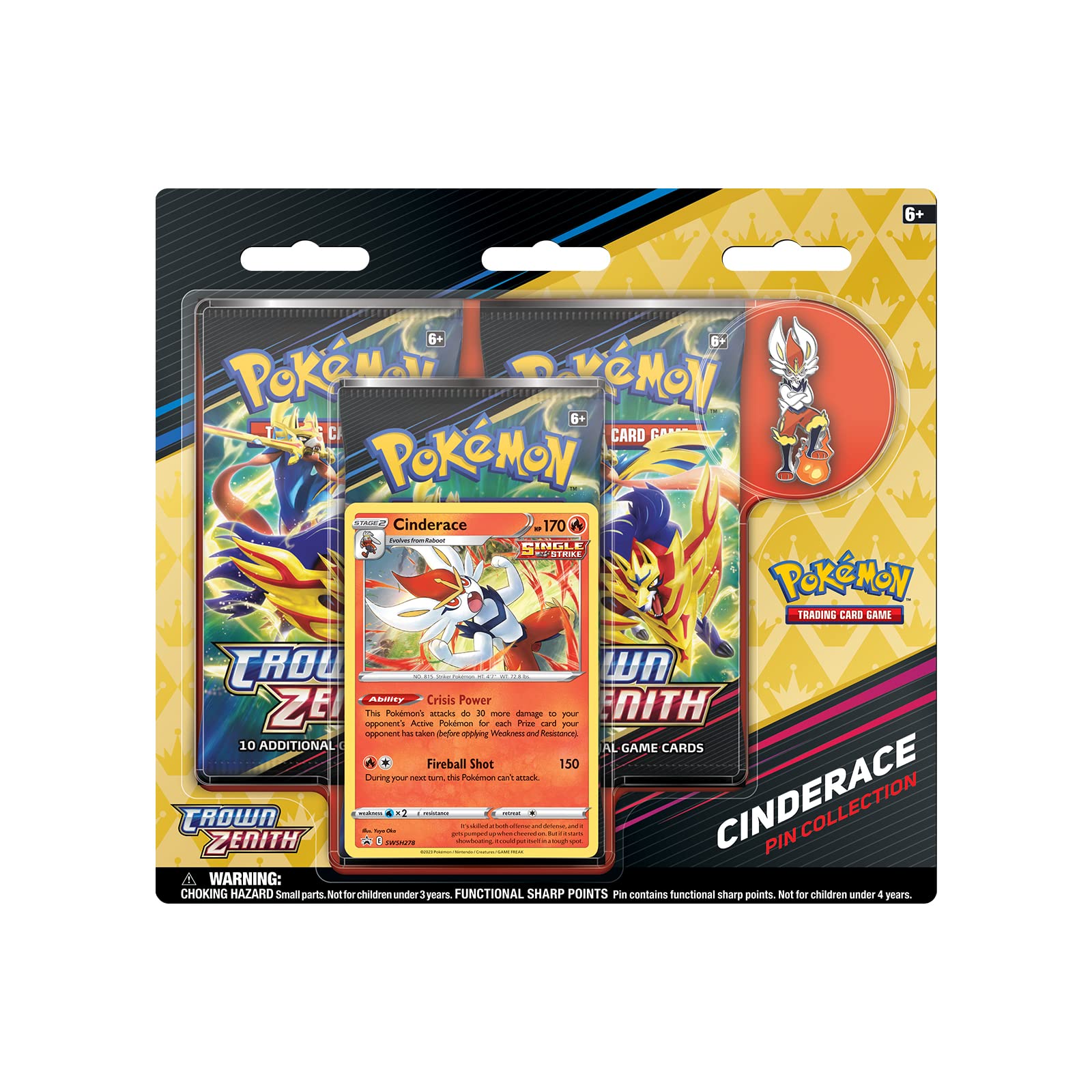 Pokemon TCG: Crown Zenith Pin Collection (One at Random)