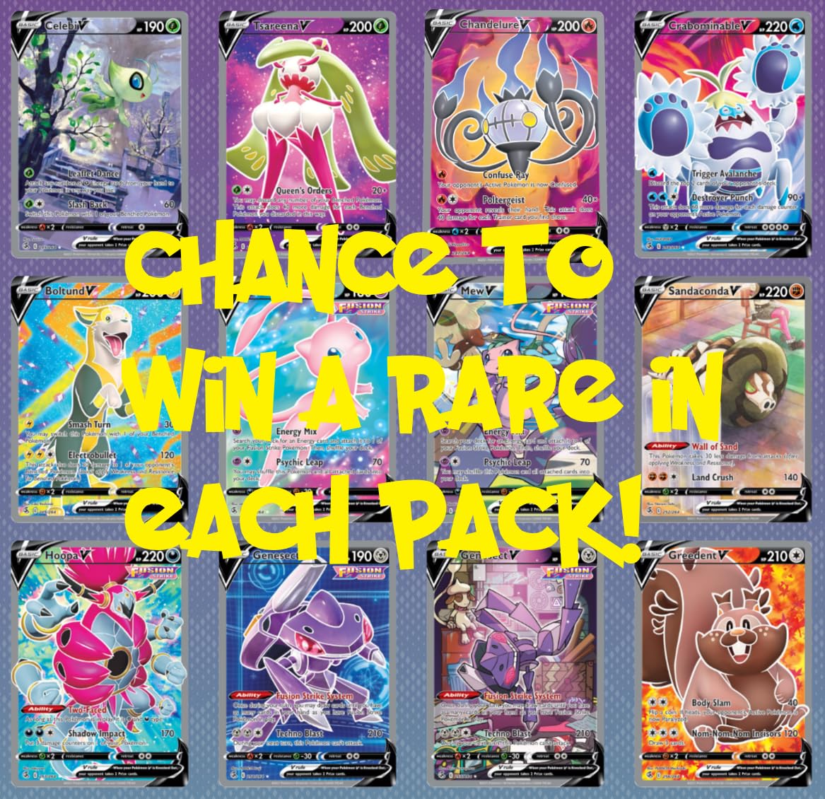 Pokemon TCG: Sword & Shield Fusion Strike 4 Booster Packs